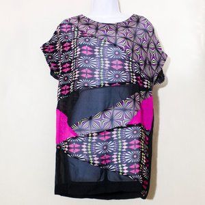 NWT Matthew Williamson H&M top sheer retro beach